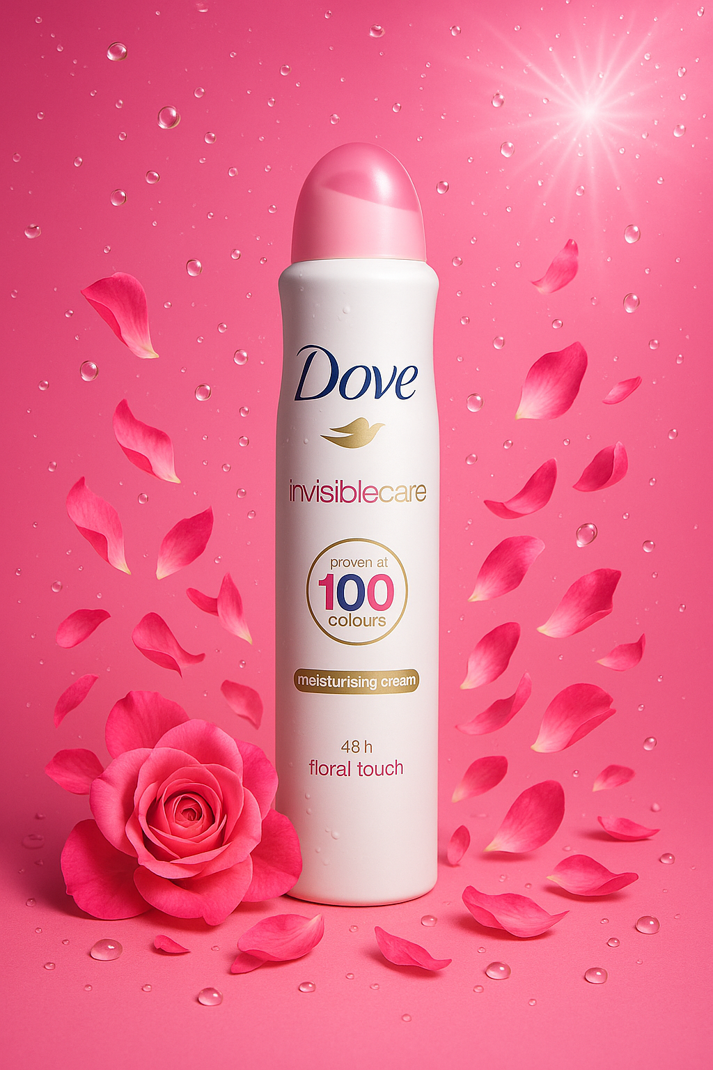 🌸 اسپری ضد تعریق داو مدل Invisible Care Floral Touch  ✨ محافظت ۴۸ ساعته، لطافت ابریشمی